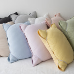 1+1 교체하기 편리한 오가닉 순면 누빔 피그먼트 밴딩 베개커버 덮개 4060 기본형 : 보드라움 Bodraum