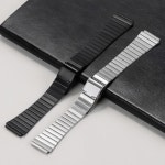 메탈시계밴드 얇은 스테인레스 스틸 시계 밴드 Casio F-91W F105 F108 A158W A168 AE1200 AE1300 클래식 소형 사각 금속 스트랩 18mm... 