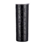 20oz 스테인레스 스틸 텀블러 매트 블랙 레오파드 치타 단열 경량 커피 뚜껑 포함 : 이클릭