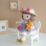 [코바늘DIY] 봄꽃 소녀 라벤더 뜨개인형 만들기 패키지 + 동영상 : JW손뜨개