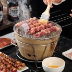 펠렛 난로 일본식 카본 세라민 구이 숯불 테라크네 1인 노란색 아령 화로 1 인화로 : HM.에이치엠글로벌