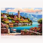 시계탑마을60x40cm 보석십자수 3D LW8AAD0A : 하니스토어11