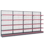 수납 애견샵 약국 진열대 랙 진열장 선반 마트 매대 단면 1.83 길이 40 너비 150 높이 : 인스플로