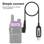 바오펑 USB 프로그래밍 케이블, CD 포함, UV-5R 82 888S UV-S9PLUS UV-13 16 17 21 프로, Quansheng UV-K5 5R 플러스, 워키토키 라디... 