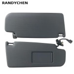 VW 폴로 5 6R 6C GTI 크로스 MK5 20112018 6R0857551K 6R0857552K 용 블랙 전면 좌우 선바이저 미러 커버 포함 1 개 또는 2 개 : 지소다힐