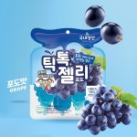 쌍둥이루지 틱톡젤리 포도(4알), 160g, 8개 : 행복주머니