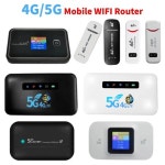 DiEU 4G 5G 모바일 와이파이 라우터, 150Mbps 4G LTE 무선 와이파이 휴대용 모뎀, 야외 핫스팟 포켓 무선 라우터, SIM 카드 슬롯 포함... 
