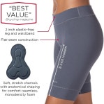 Terry Bike Shorts Women Padded Bike Chamois Cycling Shorts for Women, Actif Bike Shorts 8 Inseam Moi : 세천마켓