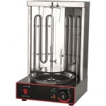 수직 로티세리 오븐 그릴 카운터탑 회전 케밥 조절 가능한 온도 50300℃ 이중 열 냉각 구멍 포함 360° 만능 레스토랑 가정용 주방 : FLOWER LL