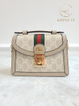 [중고명품/루이스잇] 구찌 베이지 화이트 GG슈프림 러브 퍼레이드 미니 숄더백 : 중고명품 루이스잇