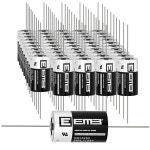 EEMB 물 가스 계량기 알람 창 센서용 리튬 배터리, ER14250 3.6V 1/2 AA 배터리, AX 핀, 14250 1200mAh 배터리 : 해빛물류