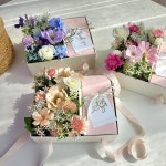 고급 조화 꽃 플라워 용돈 박스 (3color) - 어버이날 꽃 카네이션 : 피오리레 플라워