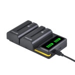 2600mAH NP-F550 리튬 이온 배터리 + LCD USB 충전기 소니 NP-F570 NP-F330 NP-F530 NP-F570 블랙 매직 포켓 6k : 해빛물류