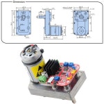 디지털 서보 하이 토크 360 로봇 스티어링 모터 마그네틱 인코더, RC 자동차 로봇용, 110 kg, 180 kg, 260 kg, 380 kg, 300 kg : 대건물류