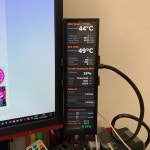 DiEU 7.9 인치 컴퓨터 온도 모니터링 CPU GPU SSD 롱 스트립 LCD 모니터, IPS 풀뷰 보조 디스플레이 가전 제품 : DIEU종합쇼핑몰투