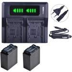 VW-VBG6 배터리 및 고속 충전기, 파나소닉 VW-VBG6GK VBG6-K VBG6PPK AG-AC7 AG-AF100 AG-AF105A AG-AC130, 7800mAh VWVB : 해빛물류