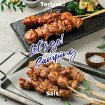 태림 직화구이 숯불 닭꼬치 1.2kg 태국산 냉동 데리야끼 소금구이 캠핑꼬치 꼬지 대용량 : 바로키친