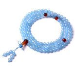 생방 물품을 공급 수정 108 경면주사팔찌 염주 천연 빨검 마노엔 흑요석 옥수 부처님 구슬 : HM.에이치엠글로벌