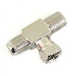 Coms 안테나 T형 젠더 RF Fx2 M (G9309) : 기안굿럭