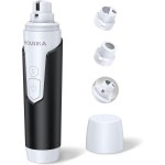 개 손톱 분쇄기 전문 전기 애완 동물 트리머 LED 조명이 포함된 3단 저소음 손톱깎이 무통 발 소형 중형견을 위한 손질 및 스무딩 고양이 배터리... 