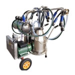 젖소 이동식 착유기 유산양 집유통 목장 산양 2두용 축산 우유 짜기 축사 짜는 기계 : 블루컵