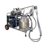 젖소 이동식 착유기 유산양 집유통 목장 산양 2두용 축산 우유 짜기 염소 축사 짜는 펌프 : 블루컵