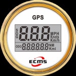 흰색 52mm 범위 0-999 해양 게이지 GPS 3 on 1 호환 디지털 속도계 : 브리즈 컴퍼니