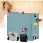 스팀 샤워 발전기 키트 시스템 6KW 가정용 욕조 사우나 스파 헤드 셀프 배수 LED 컨트롤러 적절한 공간 난방을 위한 57m ³ : FLOWER GG