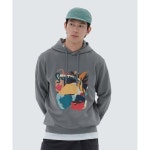 스노우피크 어패럴 X 성낙진 작가 그래픽 후드 티셔츠 Dark Gray (S24SMFHD50) S24SMFHD50DG 894001 : NEWJICS