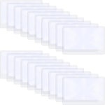 500Pcs 3X 돋보기 확대 프레 넬 렌즈 8.5x5.5cm 포켓 신용 카드  투명 H4459 : 브리즈 컴퍼니