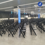 [대여]  블랙 맥스의자 대여 렌탈 / 폴딩 웨딩 야외 행사의자 : 렌탈 프리