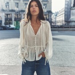 ZARA 자라 스위스 도트 블라우스 2260/809 : 해크니