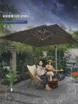 야외 파라솔 정원 우산 마당 파라솔 야외 햇빛 가리개 펜션 식당 테라스 베란다 로마 우산 : 드로어즈