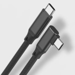 듀얼 Type-C 공대공 90도 엘보 5A 급속충전 USB-C 풀기능 3. 데이터선 하드 PD100W 충전 USB 3.1GEN 비디오 4K 노트북  투화면 CTOC... 