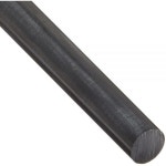 Polycarbonate (PC) Round Rod, Opaque Black, Meets ASTM D3935, 1 Diameter, 2 Length : CHAEUM채움