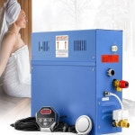 목욕사우나 SPA용 스팀샤워 발생기 키트 6KW 자가 배수 시스템 아로마테라피 스팀헤드 가정용 LED 방수 컨트롤러 77131 ℉ : FLOWER GG