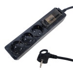 원스탑 고용량 누전차단기 멀티탭 에어컨 건조기 멀티콘센트 2구 1.5m 블랙 : 프로탭