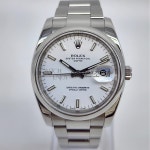 롤렉스 오이스터 퍼페츄얼 데이트 34mm 화이트 115200 로렉스 남성시계 [남자명품시계] : 워치엔조이