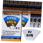 Fine Brew 핸드드립 커피여과지 2호 80P : 기안7978