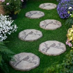 잔디밭 포석 디딤돌 별장 안뜰 장식 정원 미끄럼 방지 페달 : 렛츠바잉12