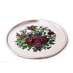 빈티지 꽃 업소용 양은 식당 쟁반 43.2cm BWB444F0 : 더808