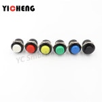 6 pcs 순간 SPST NO Round Cap 푸시 버튼 스위치 AC 6A/125V 3A/250V 6 색 R13-507 순간 푸시 버튼 : essenlogis