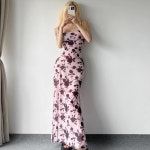 휴양지룩 비치원피스 쉬폰  프렌치 레트로 티 브레이크 매너 스타일 바이브 : 다이쑤몰