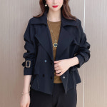 숏 트렌치코트 봄 가을 바람막이 자켓 데일리 여성 : 디응샵