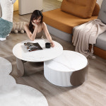 대리석 포세린 티테이블 소파 원형 테이블 거실 : 화정마켓