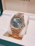 ROLEX 롤렉스 데이데이트 올리브그린 로즈골드 금통 40mm 228235 : 타임 크로노