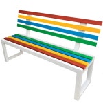 아파트 화단 의자 공원 놀이터 방수 등받이 옥외 벤치 벤치(100x40x85cm)-화이트 : 유니언 물류