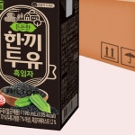 푸르밀 든든한 한끼두유 흑임자 190ml x 48개입(24개입 x 2박스) 대용량 두유 : 라이프 부스터