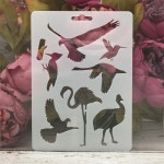 스텐실 도안 1Pcs 17.8x12.7cm 팬더 대나무 DIY 겹쳐 벽화 스크랩북 색소 엠보싱 앨범 장식 템플릿 : 복순2마켓
