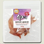 (펫스토리 수제 돼지귀 콜라겐 400g 애견 댕댕이 간식 : 떼다팜